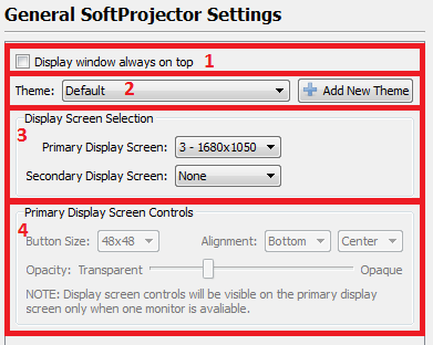 General Settings